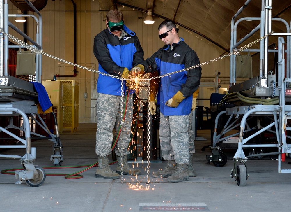 Sparks fly, new Metals Technology Section facility revealed
