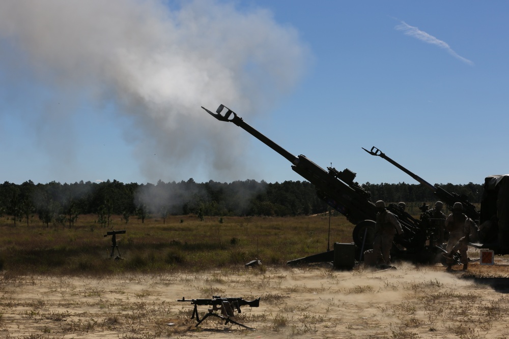 Charlie Battery sends rounds down range during Rolling Thunder