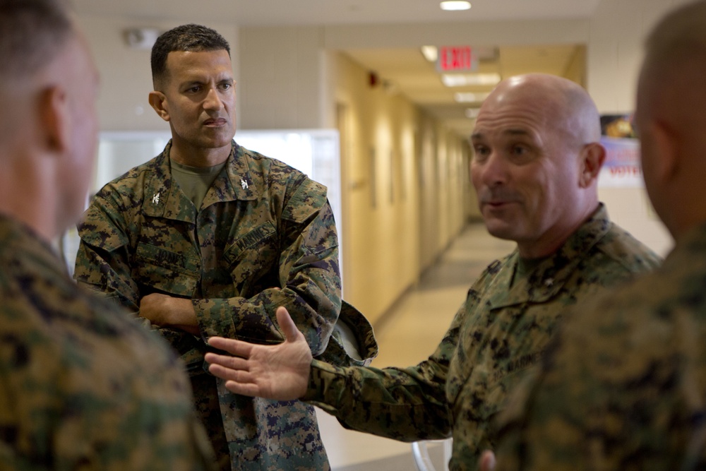 Training Command and Sgt. Maj. of the Marine Corps Visit Camp Johnson