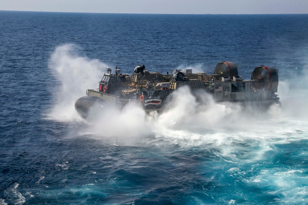 USS Makin Island LCAC ops