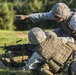 Rounds down range during combat training