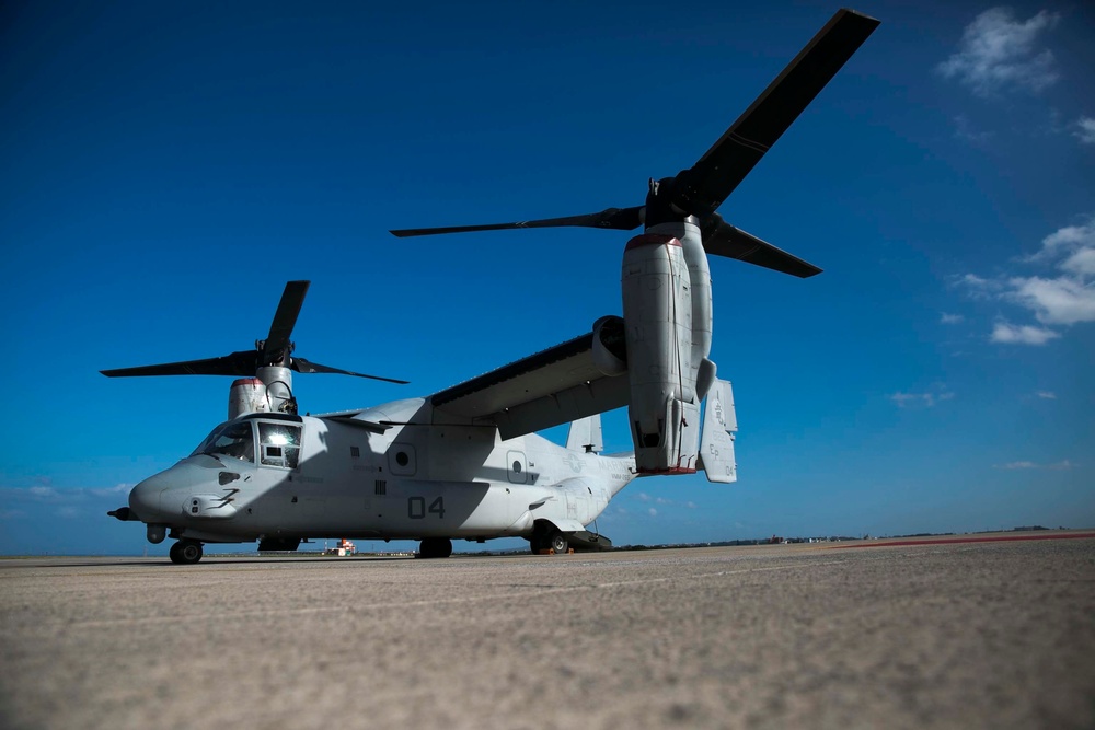 Osprey showcased to Japanese Officers