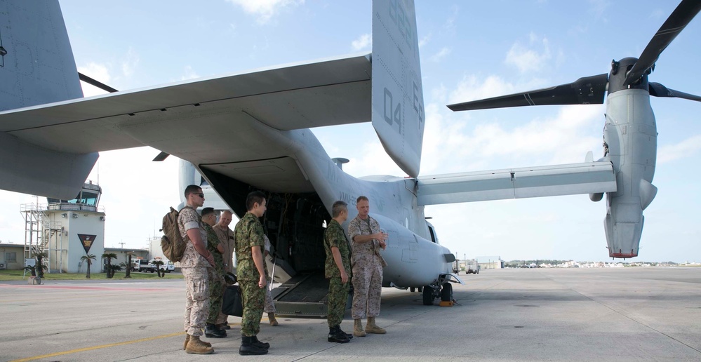 Osprey showcased to Japanese Officers