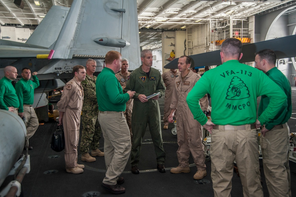 Naval Air Force Atlantic commander meets with CVW 17 senior enlisted advisers
