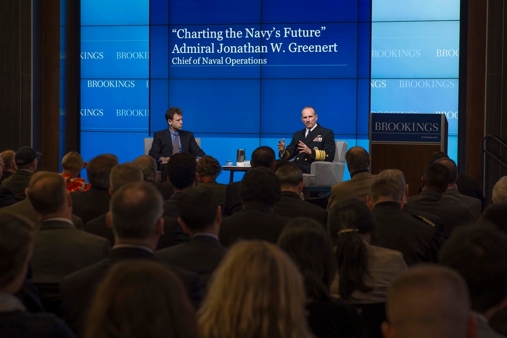 CNO speaks about Navy's future at the Brookings Institution