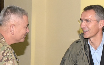 ISAF Commander meets with new Secretary General of NATO