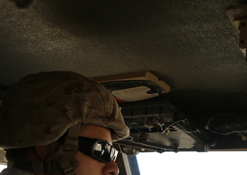 Roll out: CLB-11 Marines practice convoy tactics