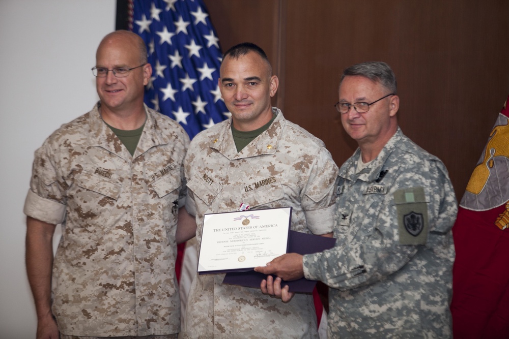 Maj Tad Scott Retirement Ceremony