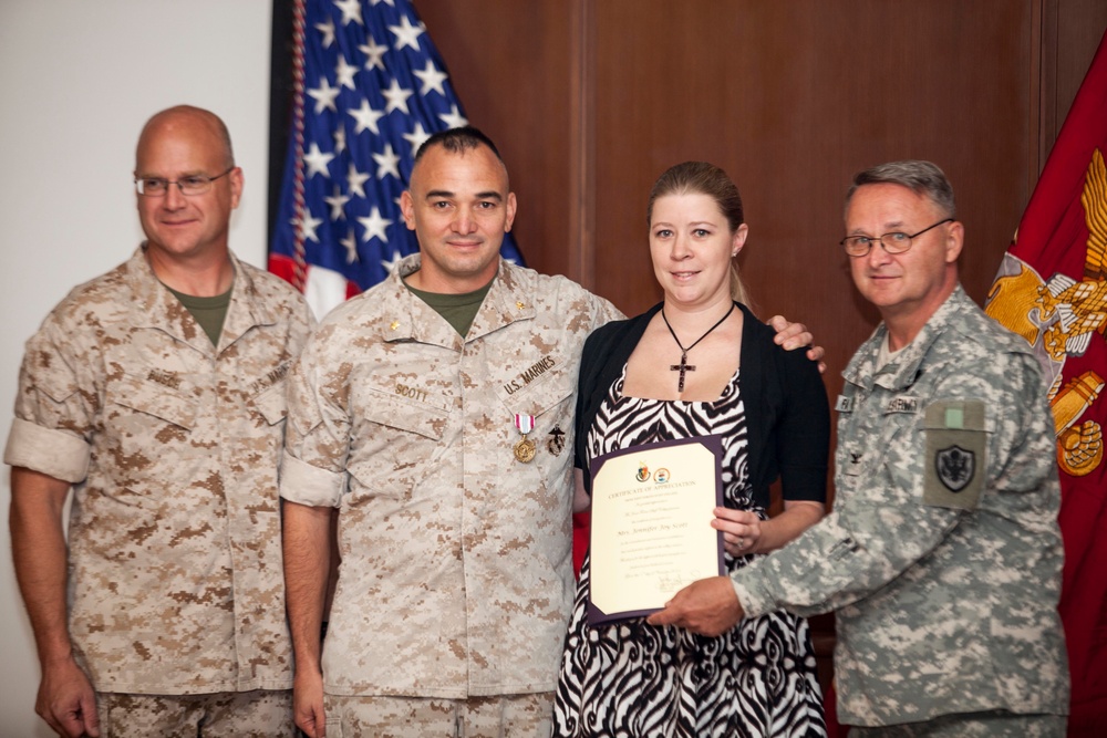 Maj Tad Scott Retirement Ceremony