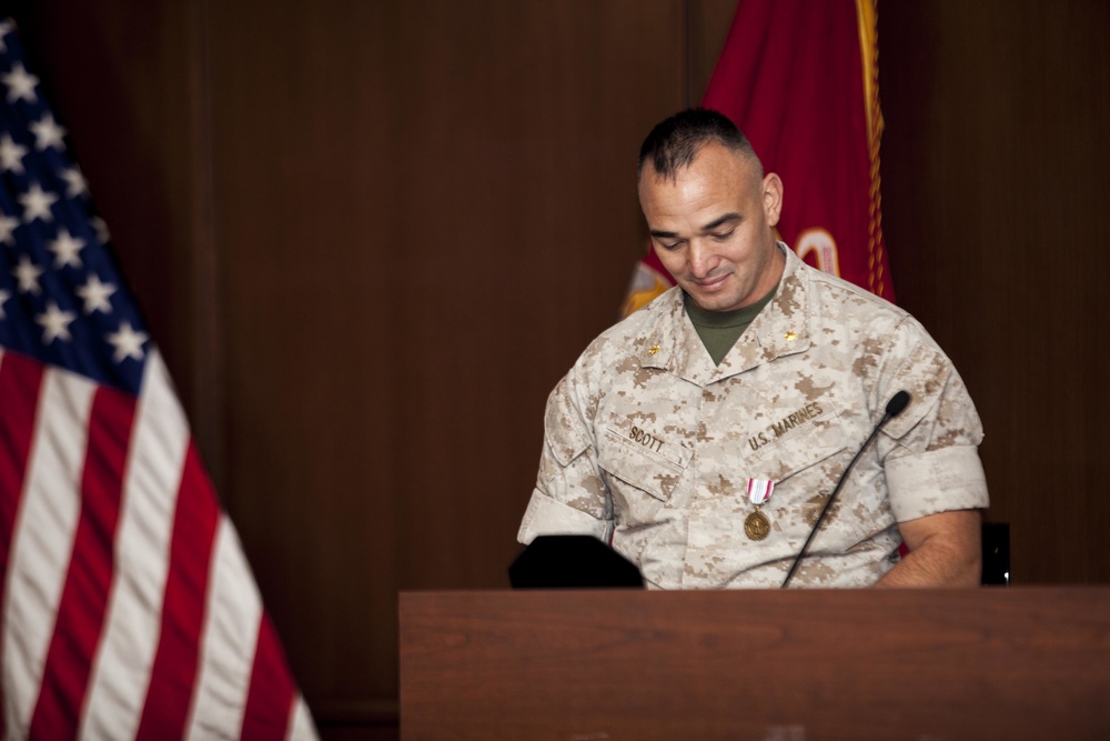 Maj Tad Scott Retirement Ceremony