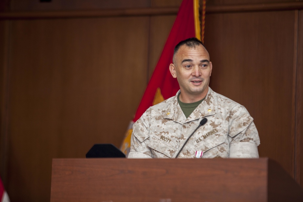 Maj Tad Scott Retirement Ceremony