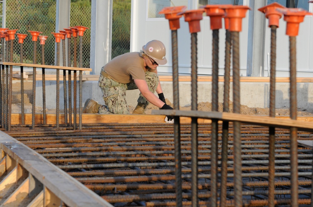 NMCB 133 Seabees begin SESEF Construction
