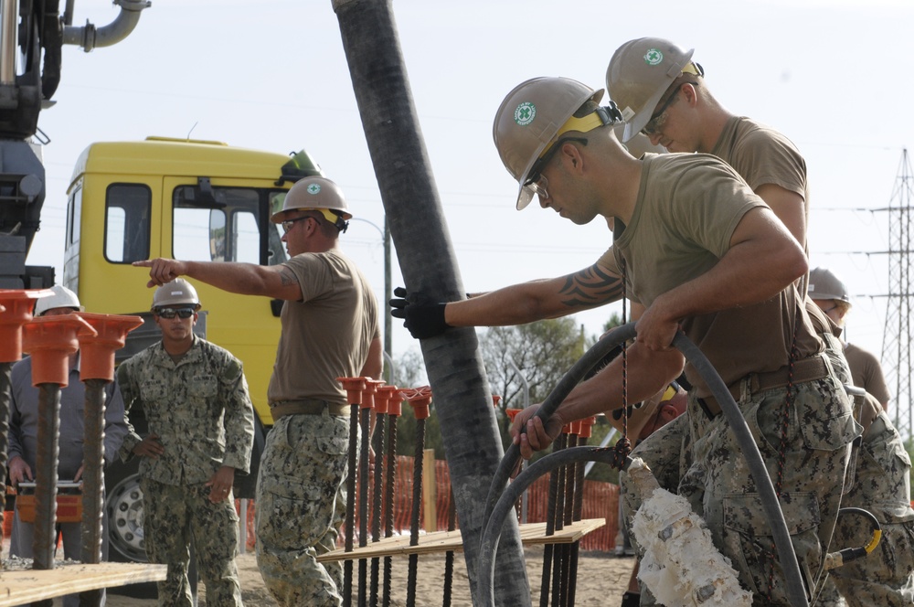 NMCB 133 Seabees begin SESEF Construction