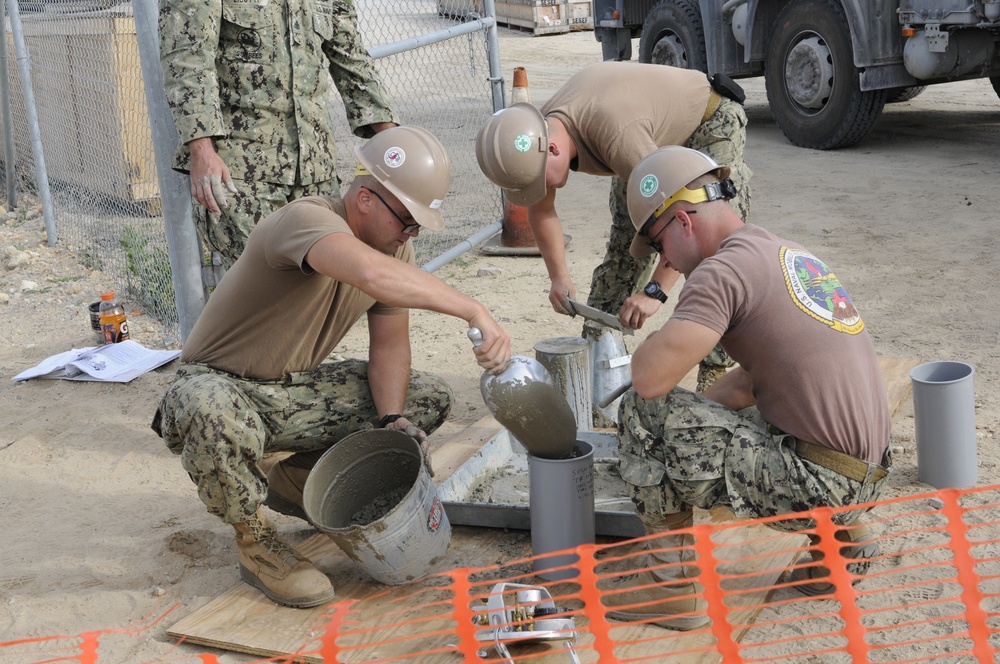 NMCB 133 Seabees begin SESEF Construction