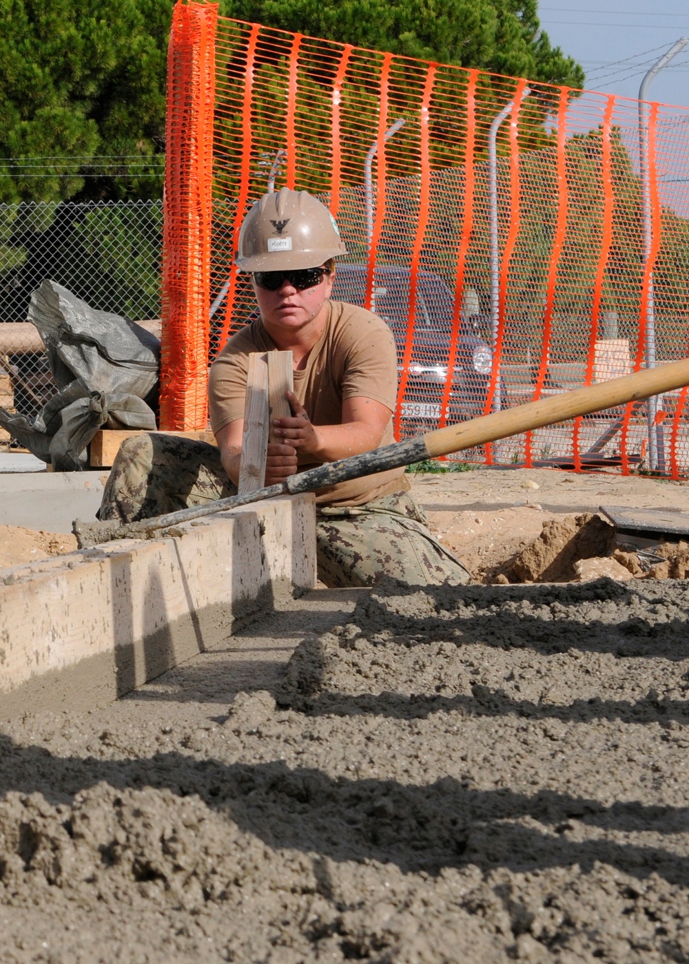 NMCB 133 Seabees begin SESEF Construction
