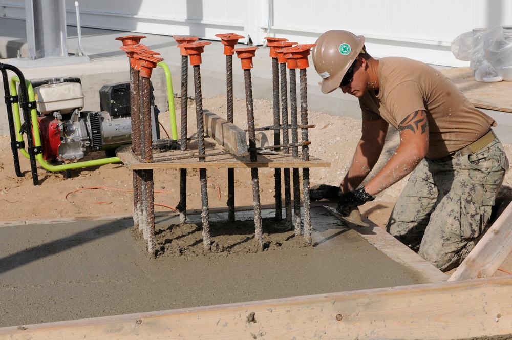NMCB 133 Seabees begin SESEF Construction