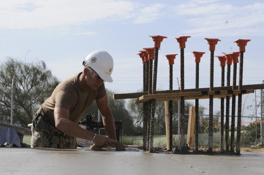 NMCB 133 Seabees begin SESEF Construction