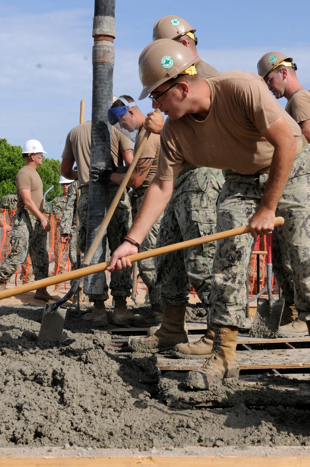 NMCB 133 Seabees begin SESEF Construction