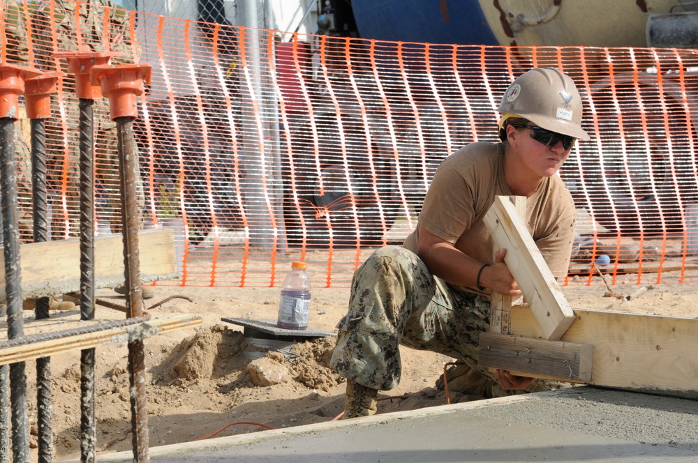 NMCB 133 Seabees begin SESEF Construction