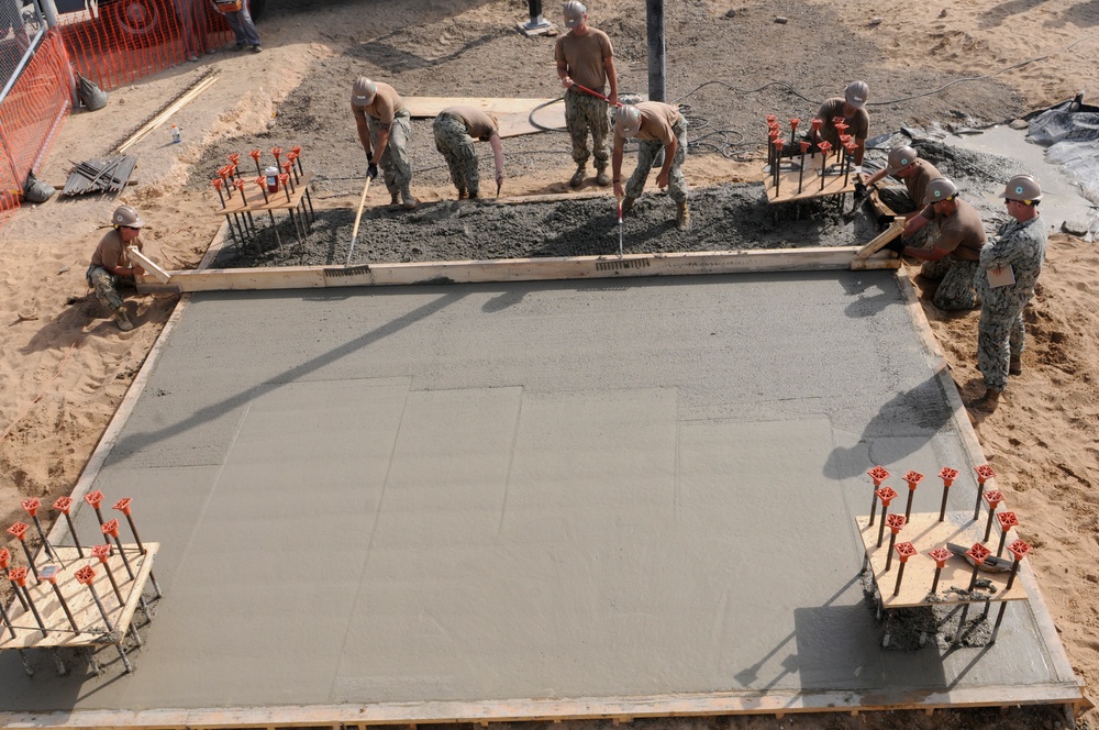 NMCB 133 Seabees begin SESEF Construction