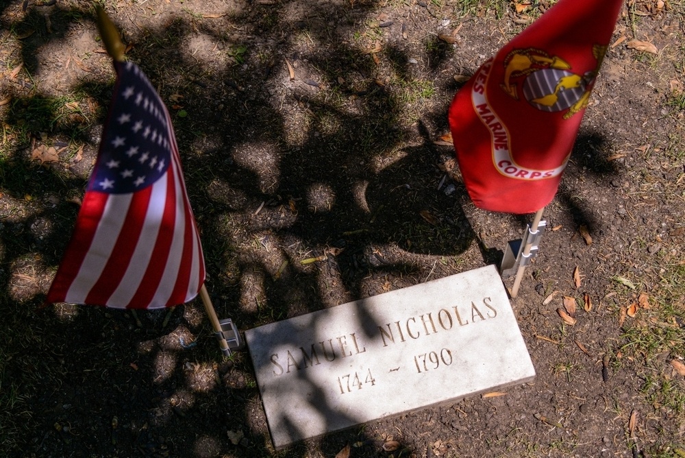 First U.S. Marine Corps Leader's Gravestone