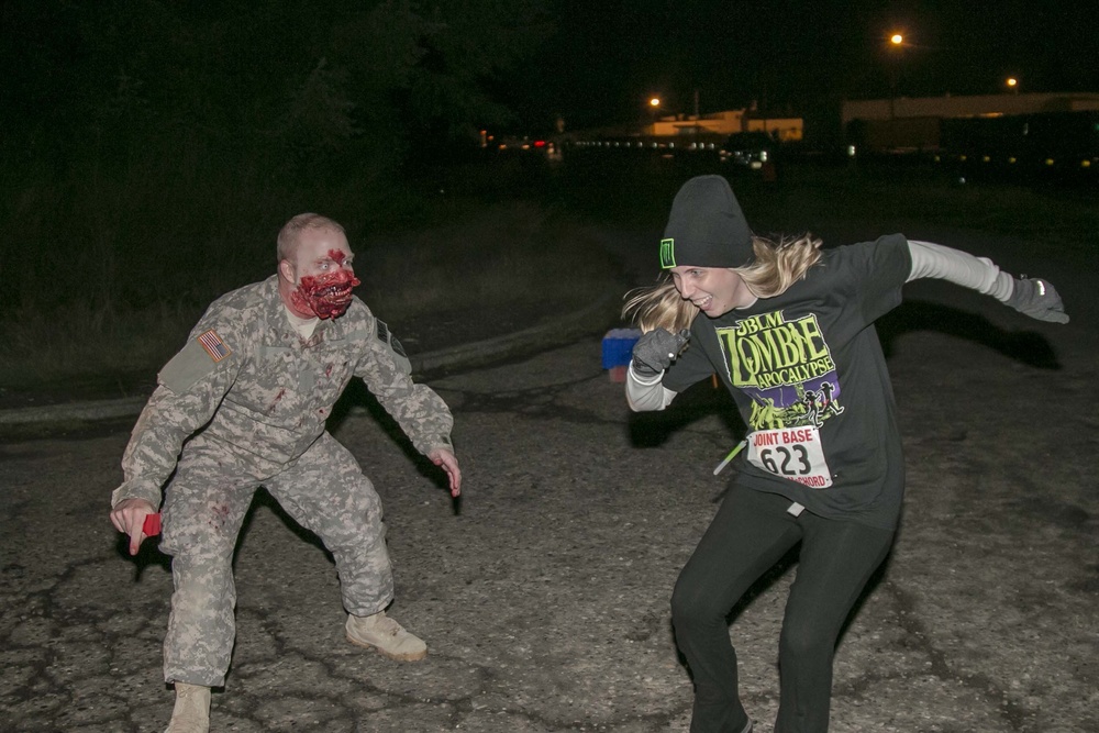 Inaugural Zombie Run brings fun, fright, family to JBLM
