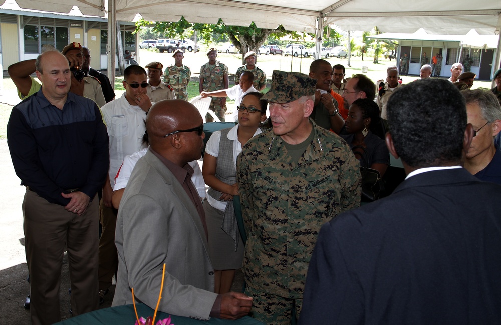SOUTHCOM commander visits Guyana, Suriname
