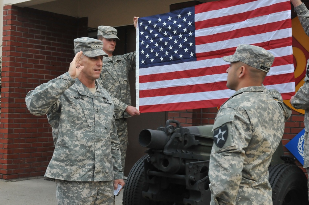 Sgt. Martinez-Toro re-enlistment ceremony
