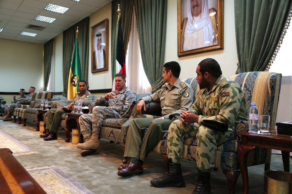Sustainer command teams meet with Kuwait National Guard counterparts