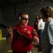 Firearms demonstration at FLETC firearms range, Cheltenham, Maryland