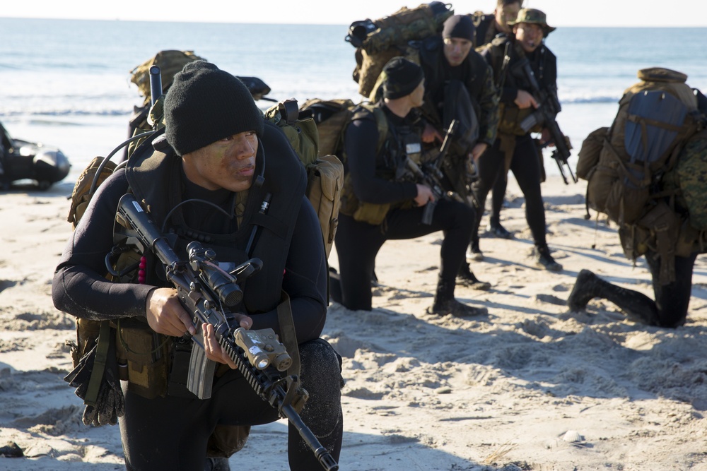Recon has landed: Marines prepare the way for seaborne operations during Bold Alligator 14