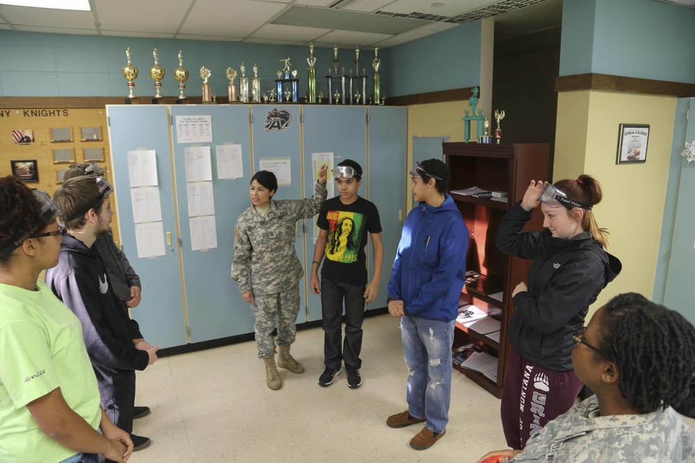 Alaska Guardsmen teach drug awareness, coping strategies to cadets