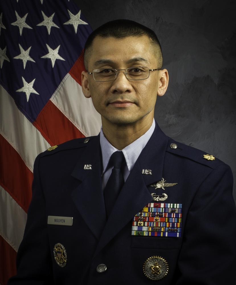 Official portrait of Maj. Kenneth A. Nguyen, United States Air Force