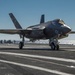 F-35C Joint Strike Fighter conducts its first arrested landing on an aircraft carrier