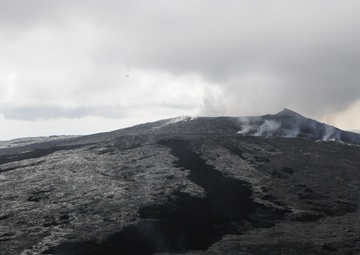 Pahoa lava flow aerials