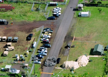 Pahoa lava flow aerials