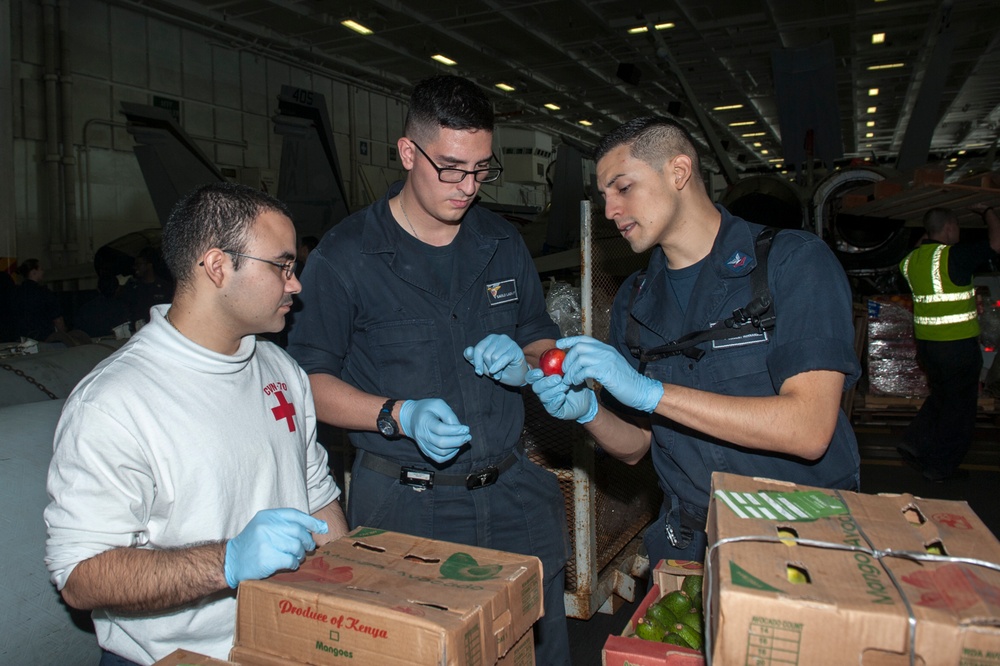 USS Carl Vinson replenishment