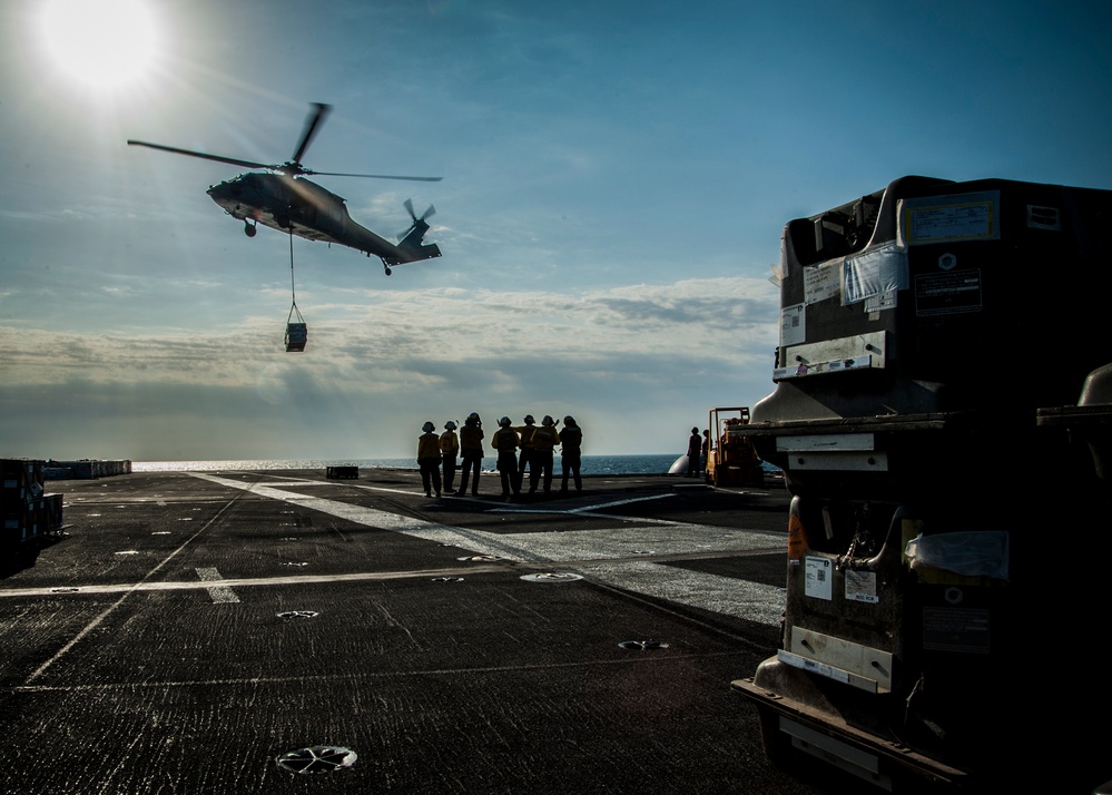 USS Carl Vinson replenishment