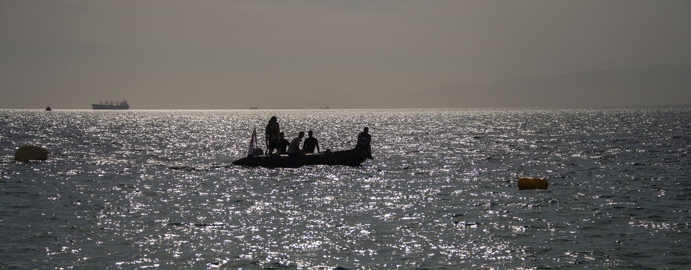 Explosive ordnance disposal divers