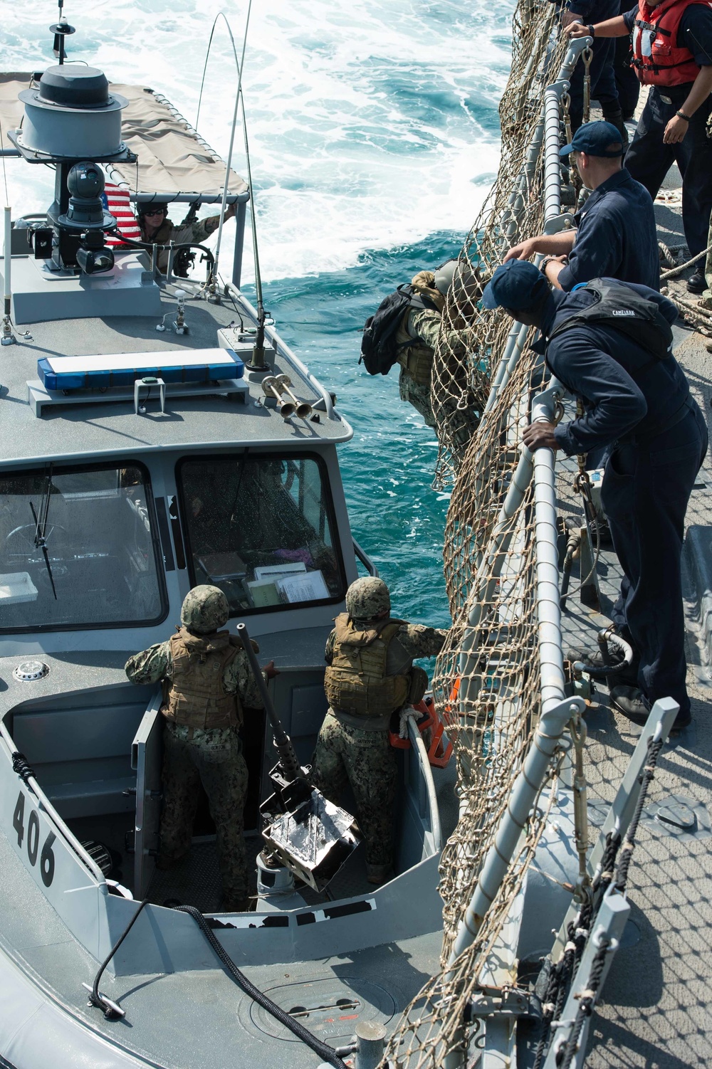 US Navy harbor security boat