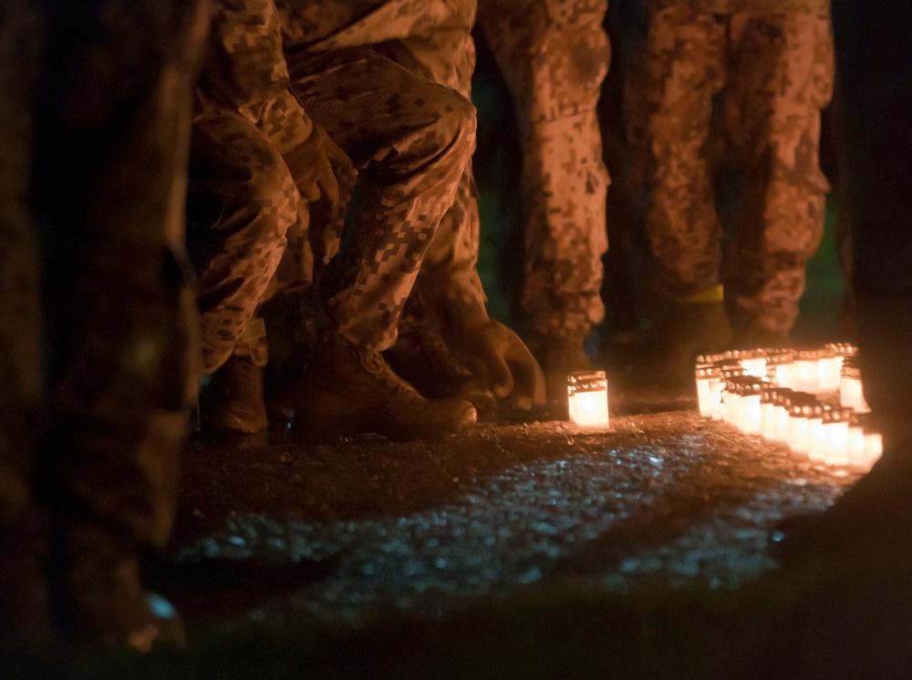 A candle for the fallen