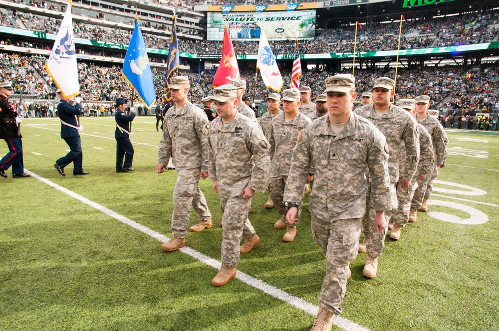 New York Jets salute armed forces