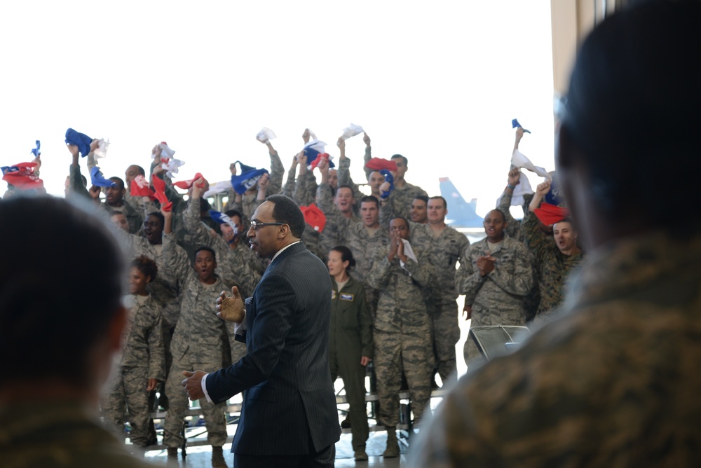 ESPN salutes the troops on its 'First Take' Show