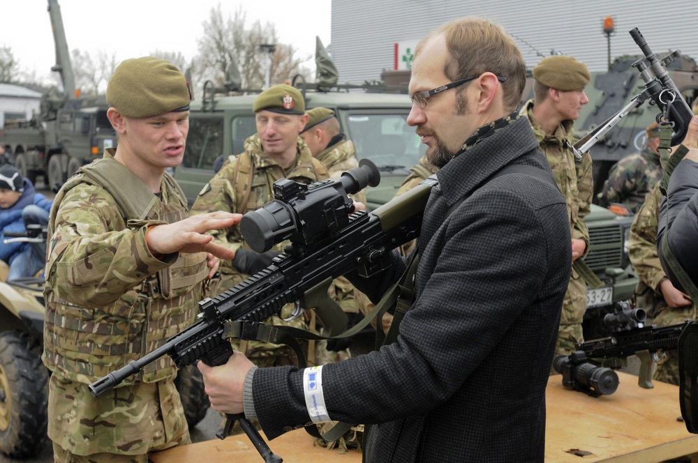 US, NATO Soldiers enjoy chance to meet Lithuanian residents, show off hardware