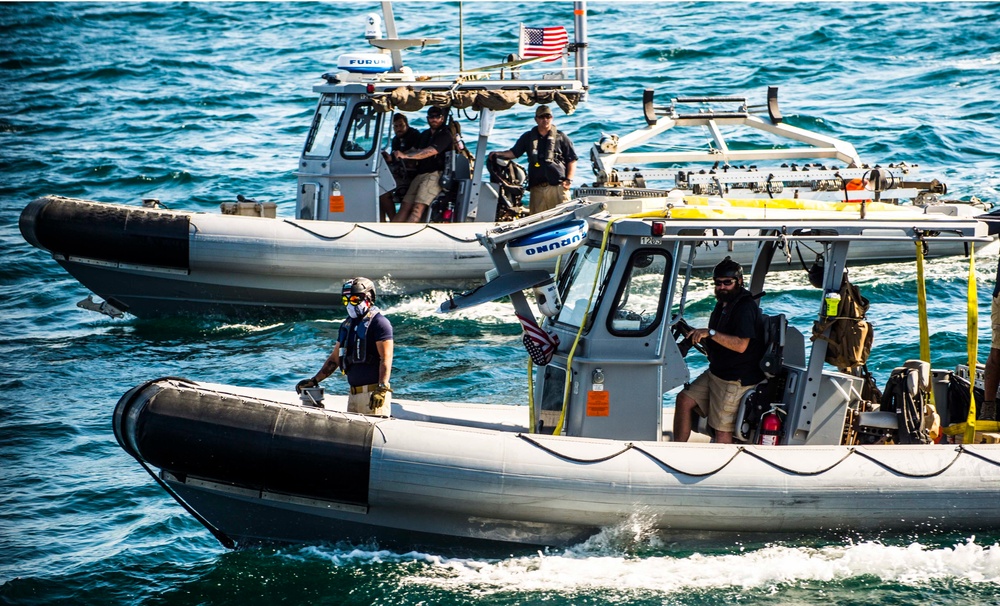 US Navy inflatable hull boats