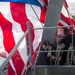 USS Mitscher's Sailors take down ceremonial flag