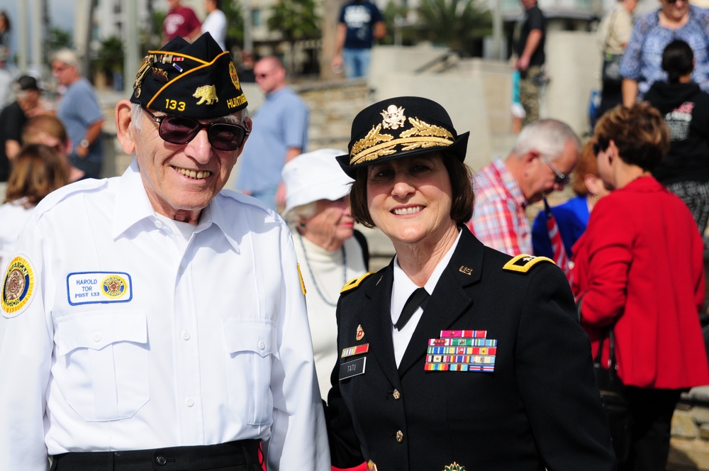 Veterans Day Ceremony at Huntington Beach Pier Plaza, Huntington Beach, Calif., Nov. 11, 2014