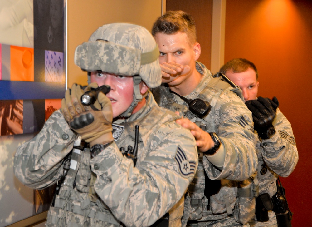2nd SFS and 2nd MDG perform active shooter exercise