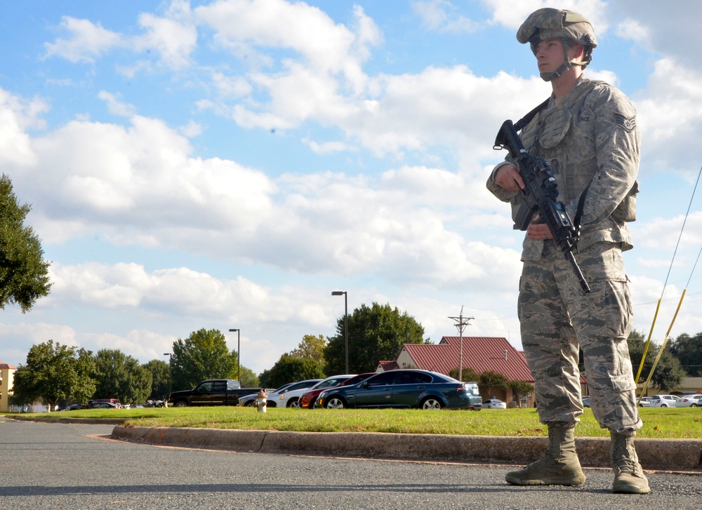 2nd SFS and 2nd MDG perform active shooter exercise