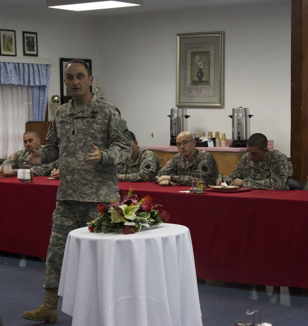 Mentoring Soldiers on Veterans Day